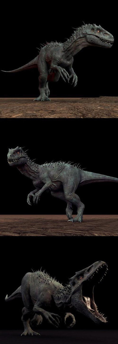 Indominus rex狂暴龙3D模型（OBJ,FBX,MAX）