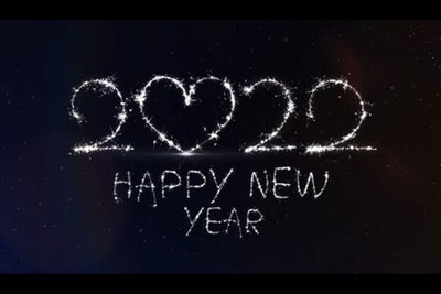 银色闪亮烟火2022新年快乐视频AE素材[aep,2.94GB]