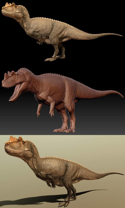 Ceratosaurus角鼻龙3D模型（OBJ,FBX,MAX）