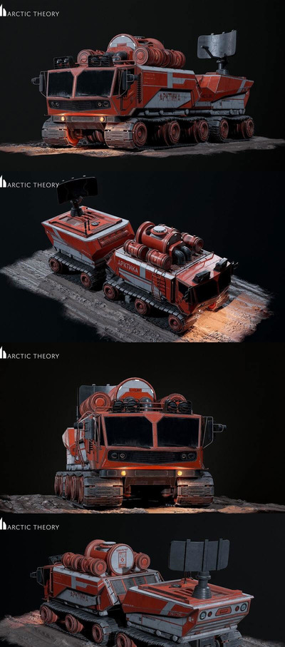 RTV 科幻卡车3D模型 (FBX,OBJ,MAX)