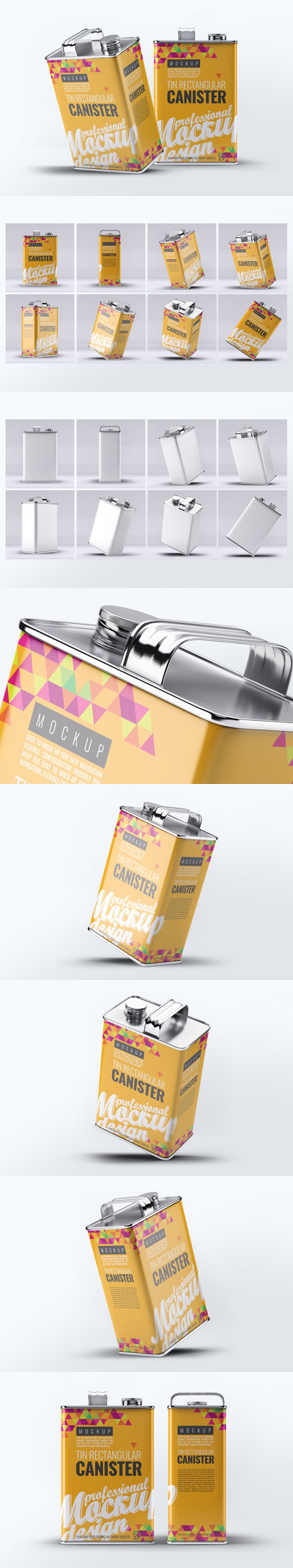 锡矩形容器模型样机 (PSD)