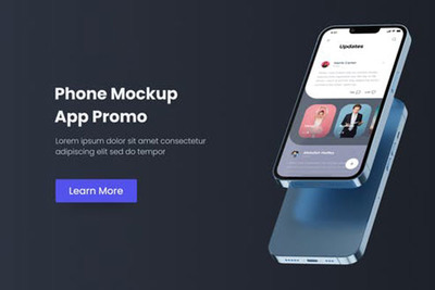 逼真的iPhone手机样机UI/App展示视频ae素材[aep]