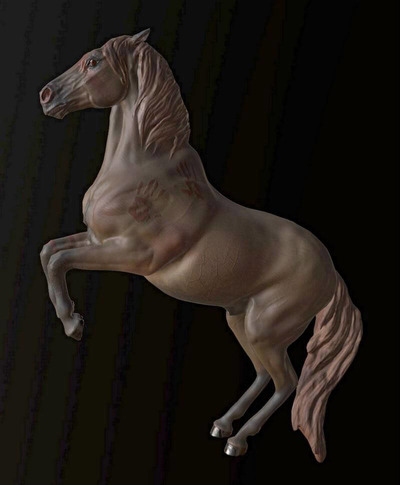 彩绘马3D模型（OBJ,FBX,MAX）
