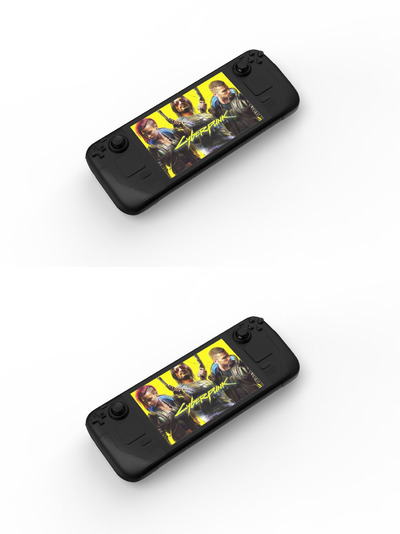 掌机游戏机模型样机 (PSD)