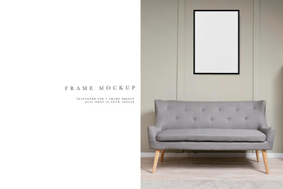 现代海报画框产品样机#1441 (PSD,JPG,PDF)