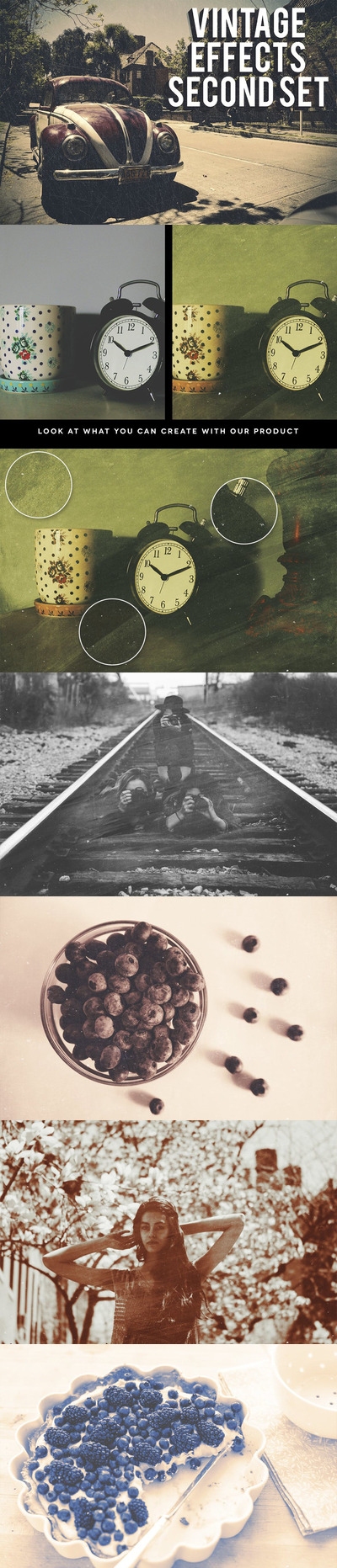 高端复古质感的老照片photoshop动作预设