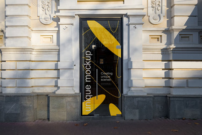 店面橱窗标识模型(PSD)