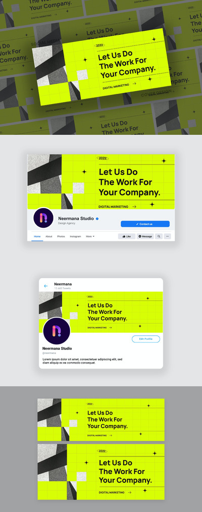 时尚高端多用途的数字营销banner海报设计模板-AI, EPS, PSD