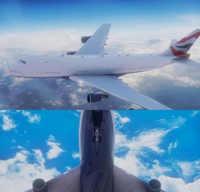 带骨骼绑定的Blender飞机3D模型下载（blend）