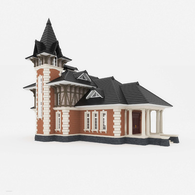 维多利亚式房子3D模型（FBX,MAX）