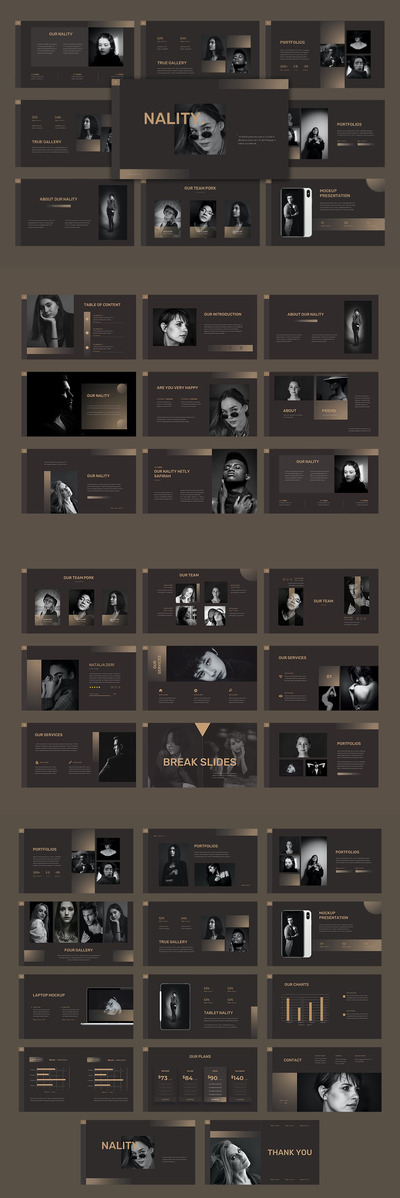 简约商业商务大数据powerpoint幻灯片演示模板（pptx）