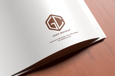 纸张印刷logo样机(PSD,PDF)