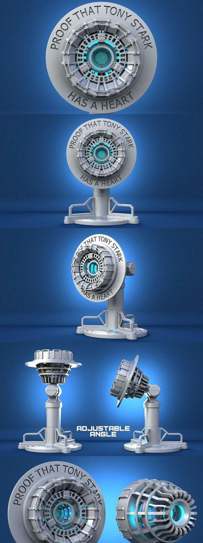 钢铁侠核心反应堆3D模型下载 (STL)