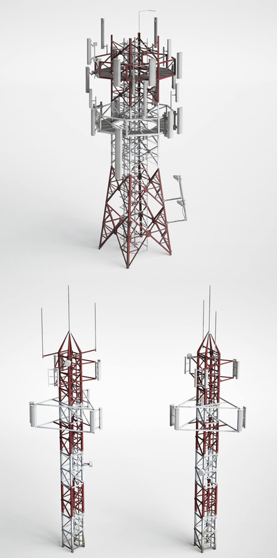 信号塔3D模型（OBJ,FBX,MAX）