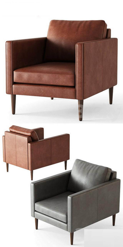 Article Echo Primo单人皮革沙发3D模型（MAX）