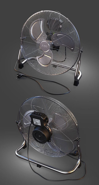 AEG台式电扇3D模型（OBJ,FBX,MAX）