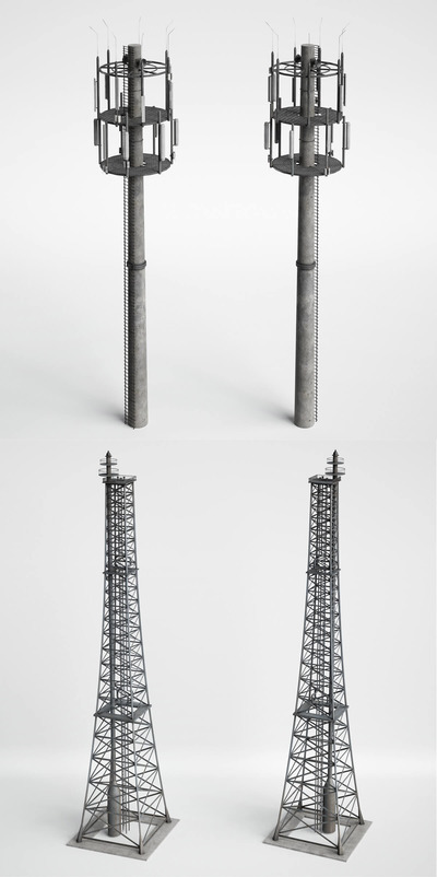 信号塔3D模型（OBJ,FBX,MAX）