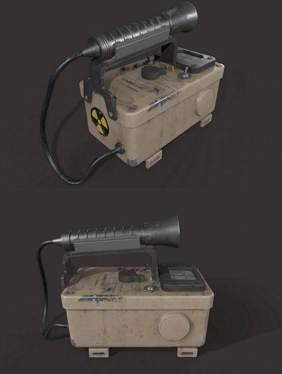 老式盖革计数器3D模型（OBJ,FBX,MAX）