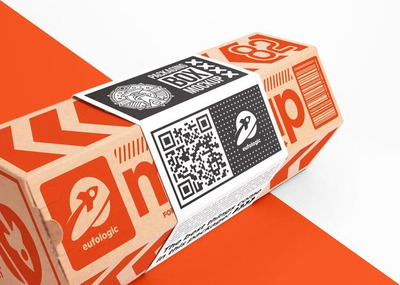 六角形纸盒纸筒贴纸标签展示特写样机[PSD]