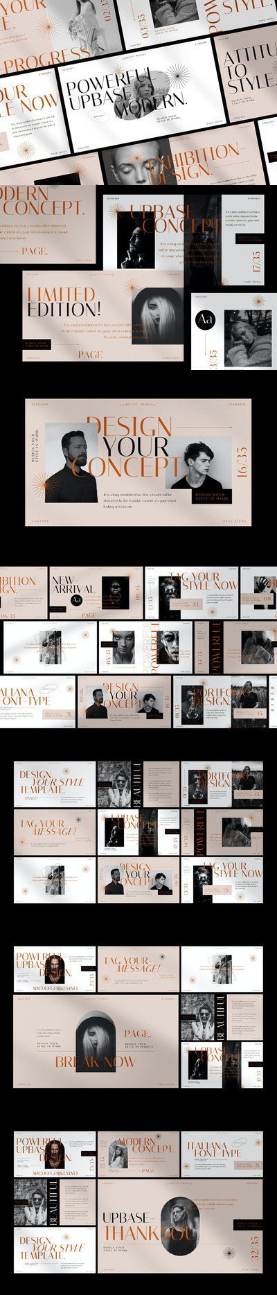 Upbase - 时尚精美PPT设计模板(PPTX,PPT)