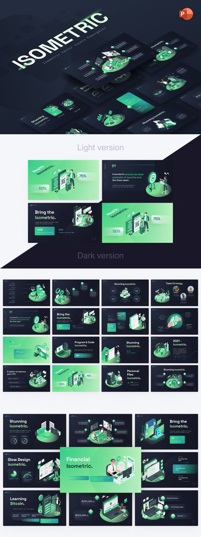 精美信息图表PPT模板 (PPTX)