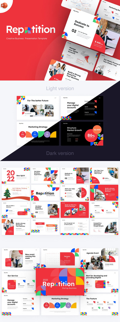 时尚创意商务ppt模板 (PPTX)