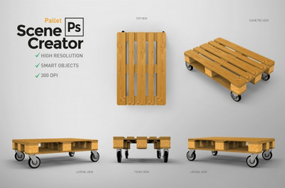 轮子货盘板psd素材