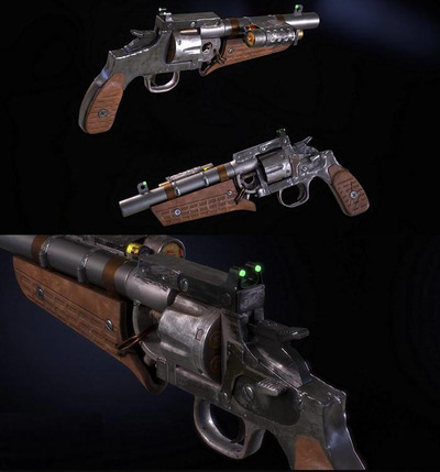 左轮手枪3D模型（OBJ,FBX,MAX）