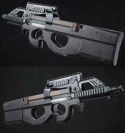 P90冲锋枪3D模型（OBJ,FBX,MAX）