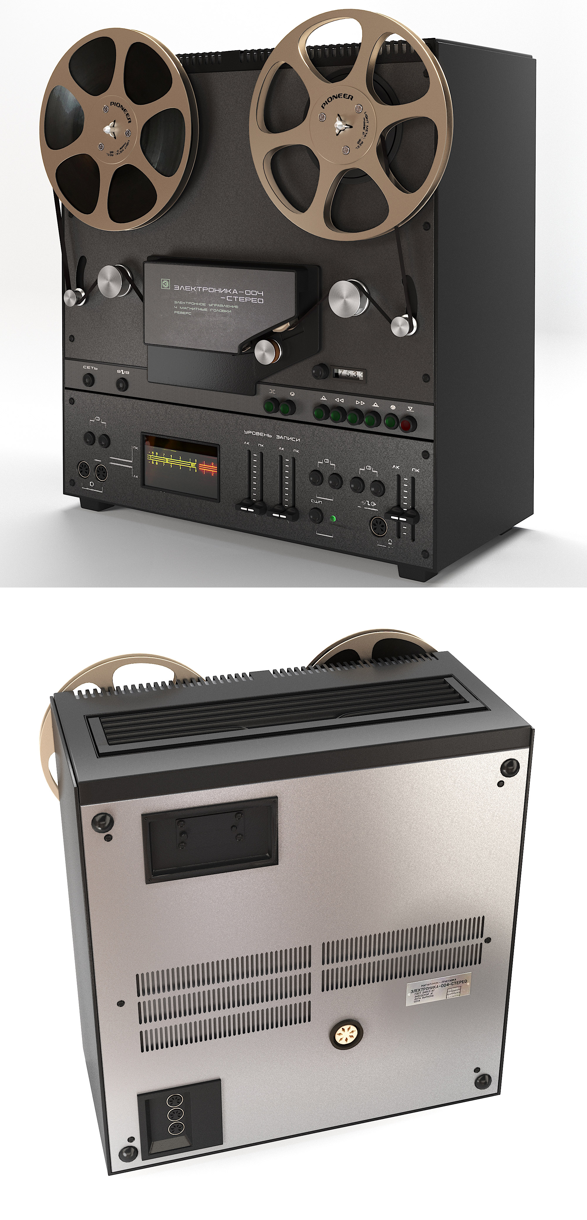 Pioneer先锋磁带母带机3D模型（OBJ,FBX,MAX）