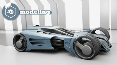 Blender概念科幻汽车建模教程+源文件免费下载（blend）