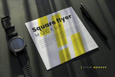 传单或宣传册-样机 (PSD)