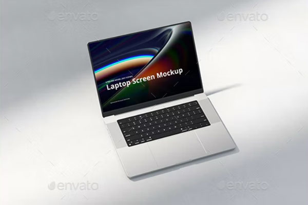 笔记本电脑MacBook Pro样机场景 (psd)