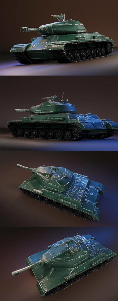 WW2坦克3D模型（OBJ,FBX,MAX）