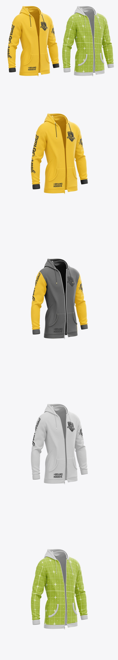 夹克运动衫模型样机 (PSD)