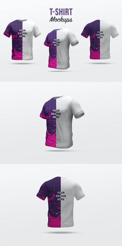 T恤模型样机 (PSD)