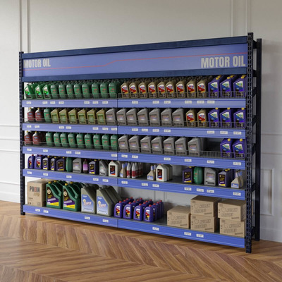 机油产品货架3D模型（OBJ,FBX,MAX）