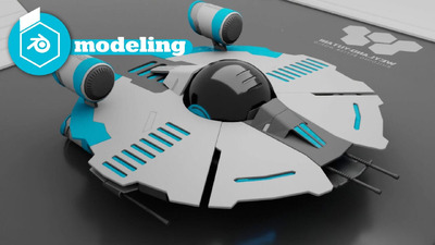 Blender 2.93 外星战斗飞碟工程文件免费下载