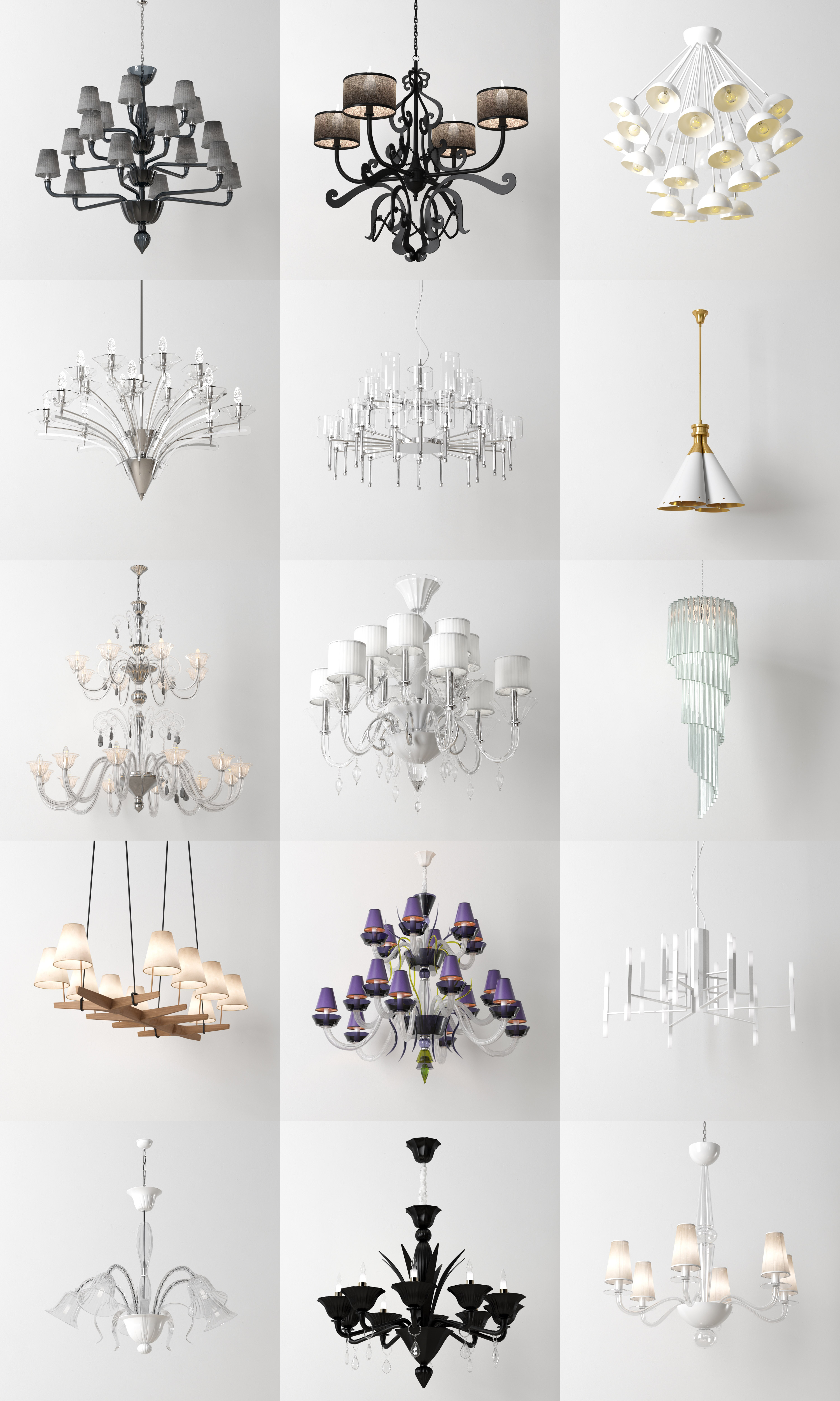 15款吸顶灯3D模型合集（MAX）