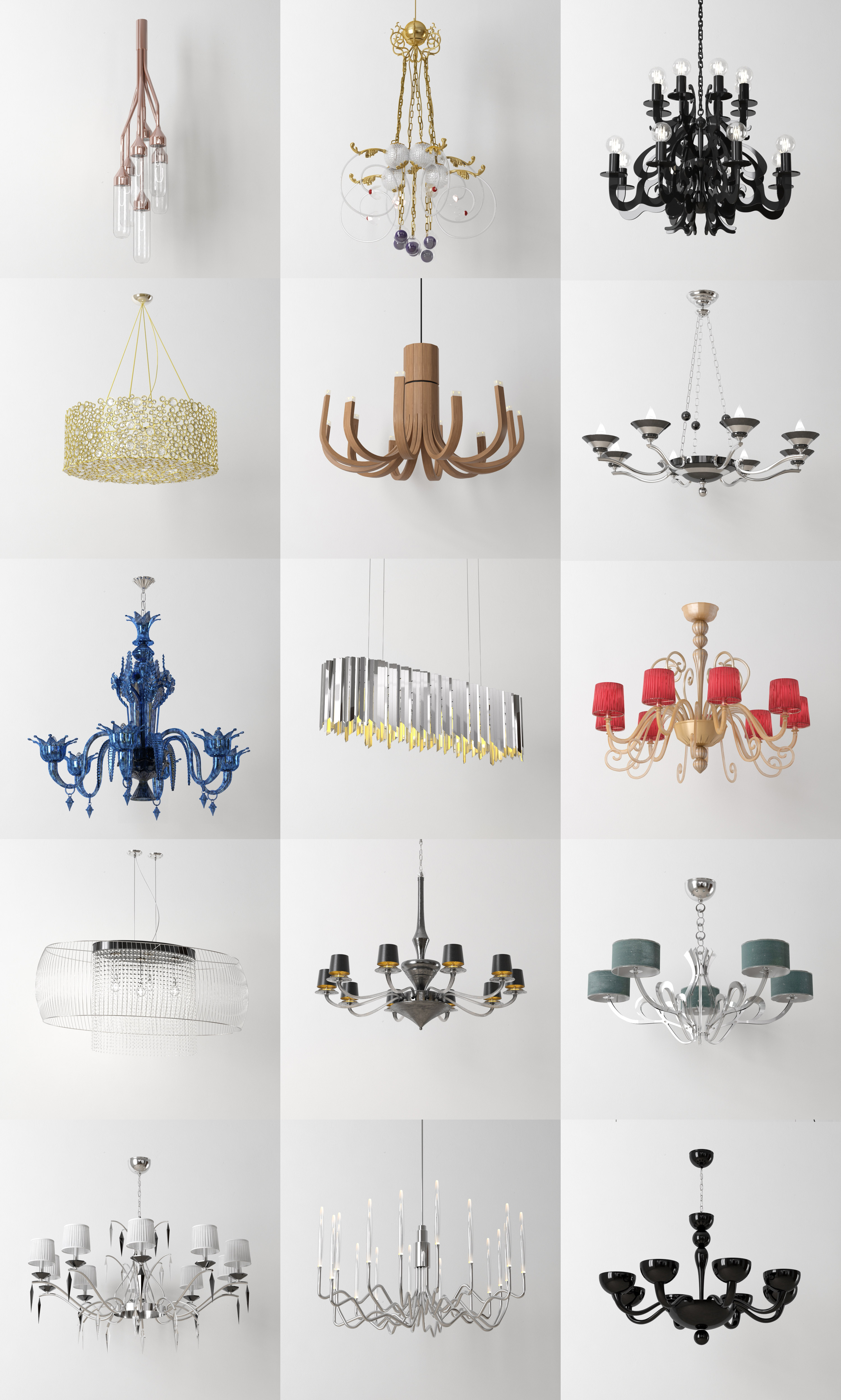 16款吸顶灯3D模型合集（MAX）