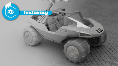 Blender程序化材质贴图战车模型下载