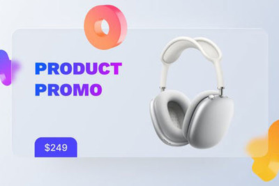 3D抽象形状产品促销广告视频AE模板[aep]