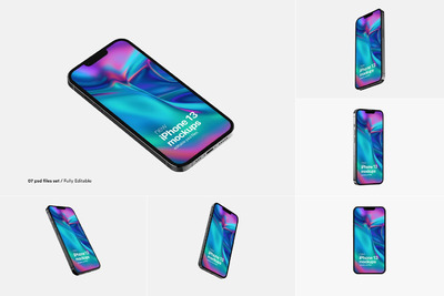 新款iPhone13手机产品样机 (PSD)