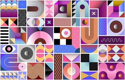 抽象几何矢量无缝背景 (AI,EPS,JPG,PDF,PNG,PSD,SVG)