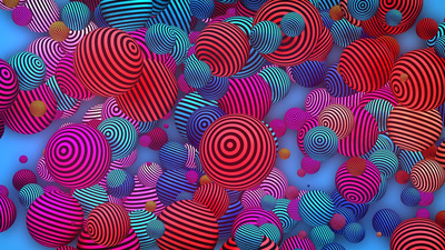 彩色球体背景 (JPG)