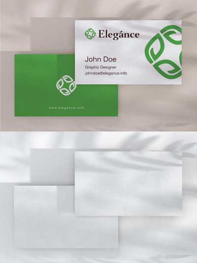 名片卡片#5产品模型 (PSD)