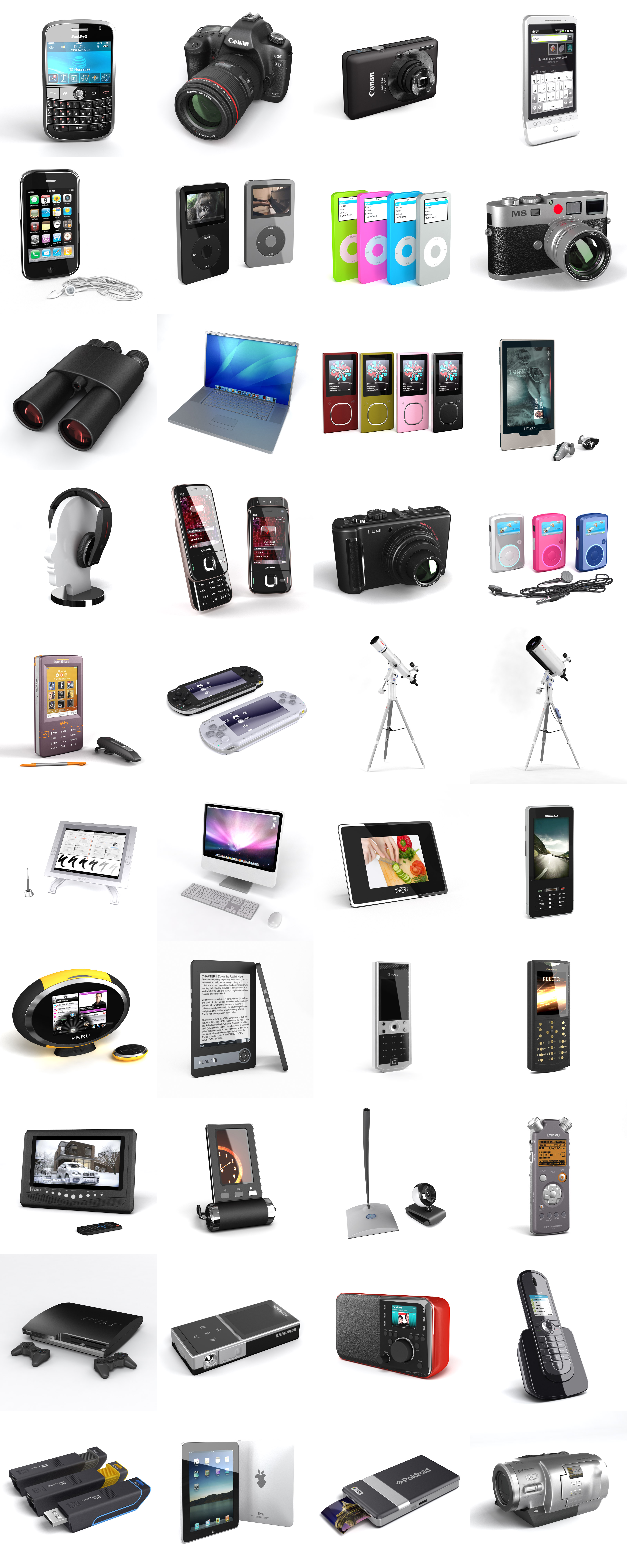 40款电子产品3D模型合集（MAX）