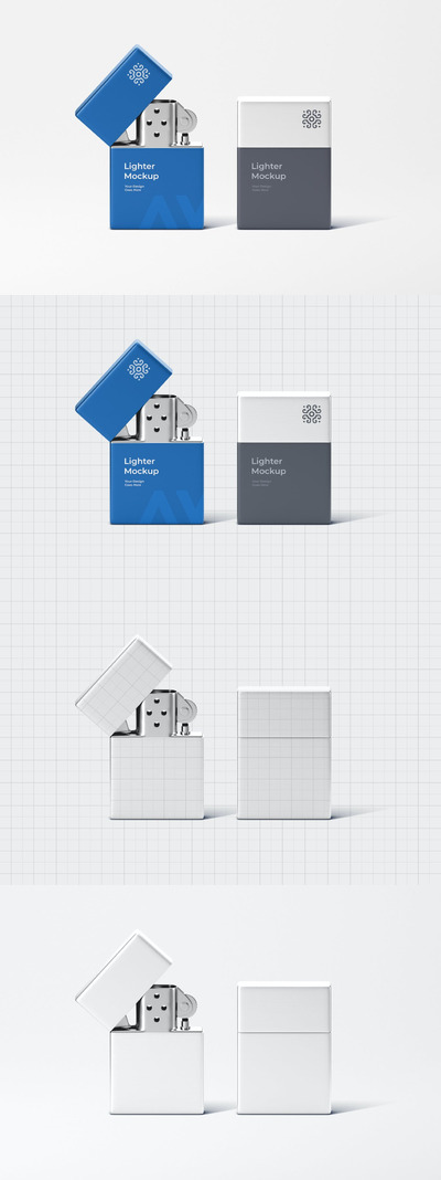 金属打火机模型 (PSD)