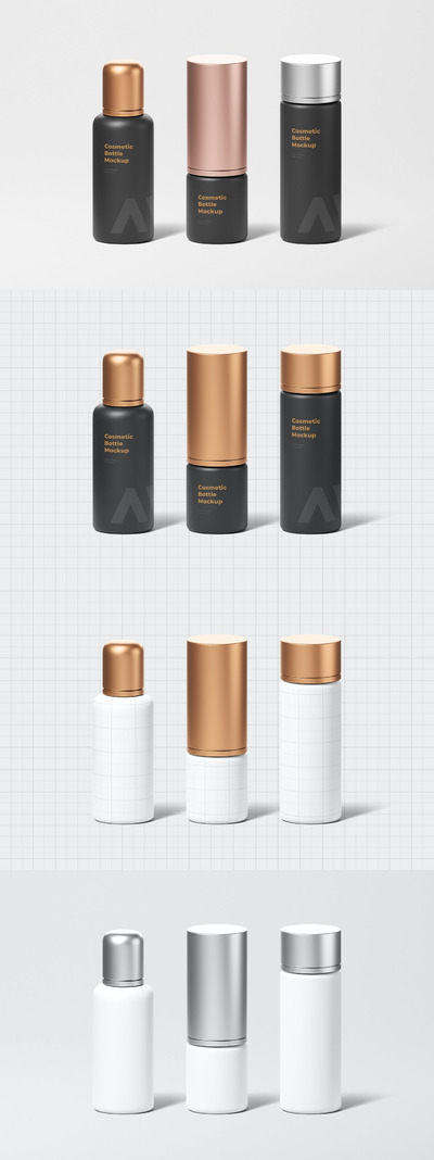 化妆品模型样机 (PSD)