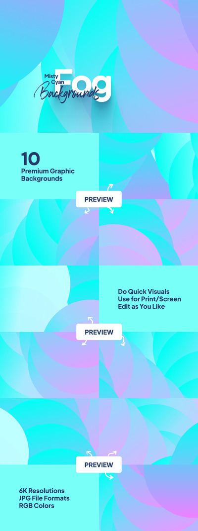 时尚高端清新简约多用途的高品质青色渐变背景底纹纹理集合